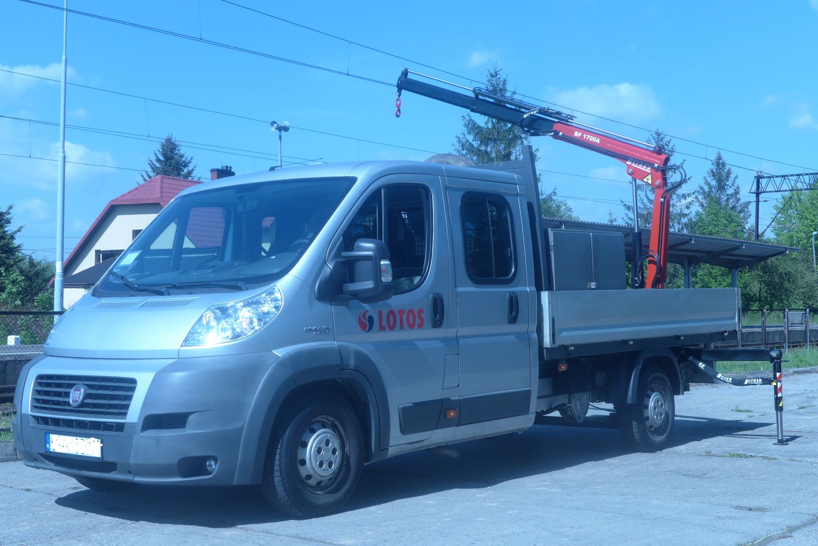 żuraw BEFARD na samochód dostawczy Fiat Ducato